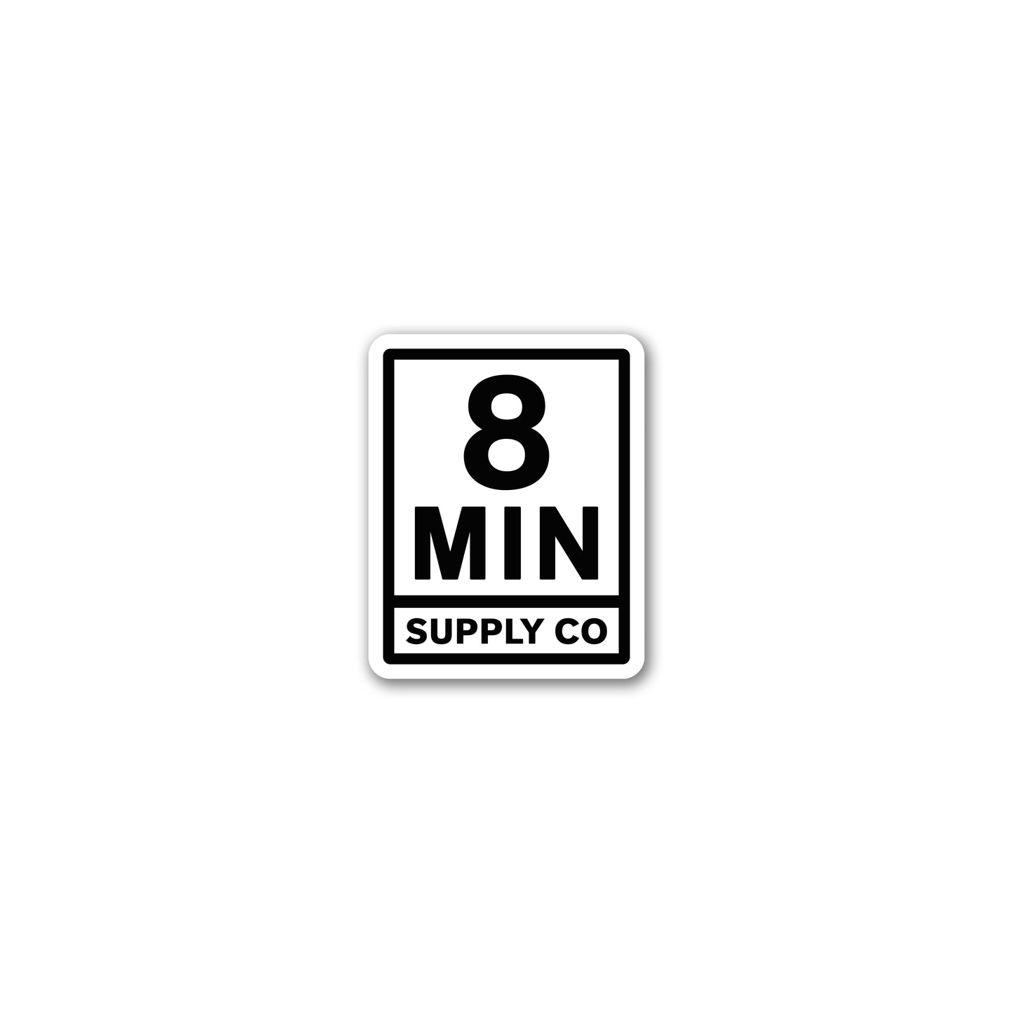 8min Supply Co Sticker